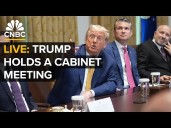 LIVE: President Trump holds a cabinet meeting at the White House