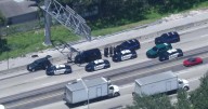 1 in custody after police chase ends on Florida's Turnpike near Hollywood, officials say; traffic being impacted