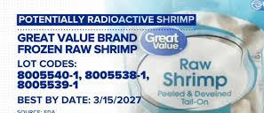 FDA warns against consuming certain Walmart frozen shrimp due to radioactive contamination concerns