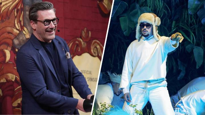 Watch Jon Hamm have the time of his life at Bad Bunny concert