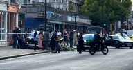 Dalston Lane closed after police crash with pensioner’s car