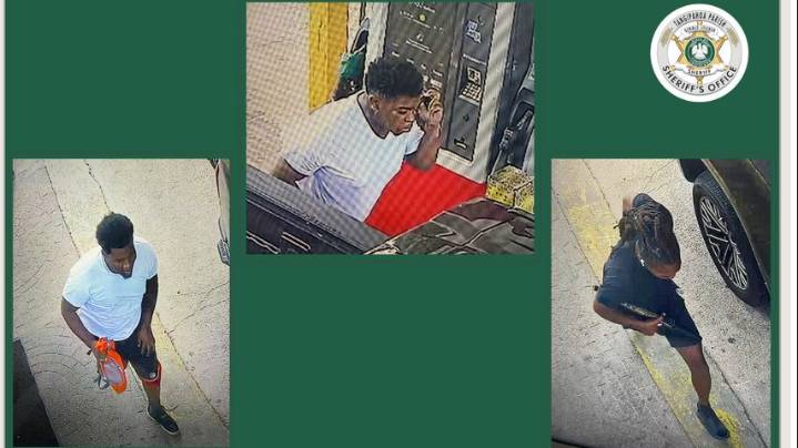 Deputies searching for men who allegedly left gun in gas station ice machine
