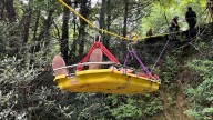 N.C. EMS, firefighters use rope system to bring patient from house to ambulance