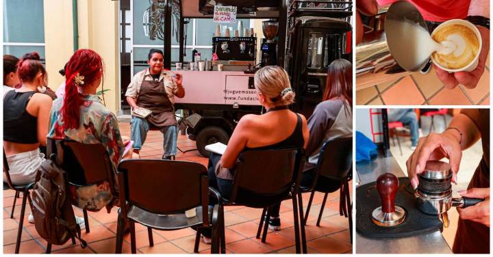 La escuela móvil de barismo que lleva la magia del café a jóvenes vulnerables de Medellín