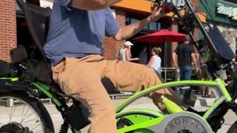 Check out this cool custom bike at the 2025 Woodward Dream Cruise