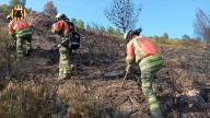 Continúa estabilizado el incendio forestal declarado en Teresa de Cofrentes (Valencia)