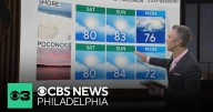 Saturday will be mostly sunny, with a stray chance of thunderstorm showers
