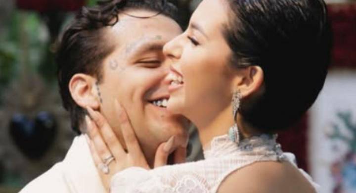 Christian Nodal se casó con Ángela Aguilar en Roma a apenas 21 días de separarse de Cazzu