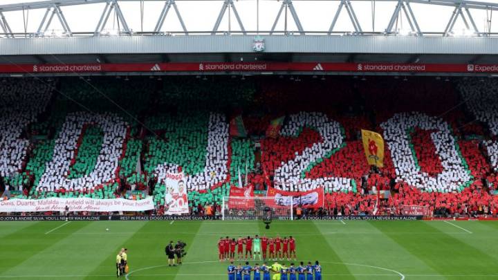 El sentido homenaje del Liverpool a Diogo Jota en el inicio de la Premier League 2025