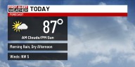 First Alert Forecast: Few lingering showers for Sunday morning, drying out later