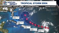 Tropical Storm Erin expected to strengthen into Hurricane tomorrow