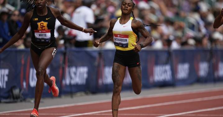 Termina el campeonato de EE.UU. para Sha'Carri Richardson, queda fuera de la final de 200 metros