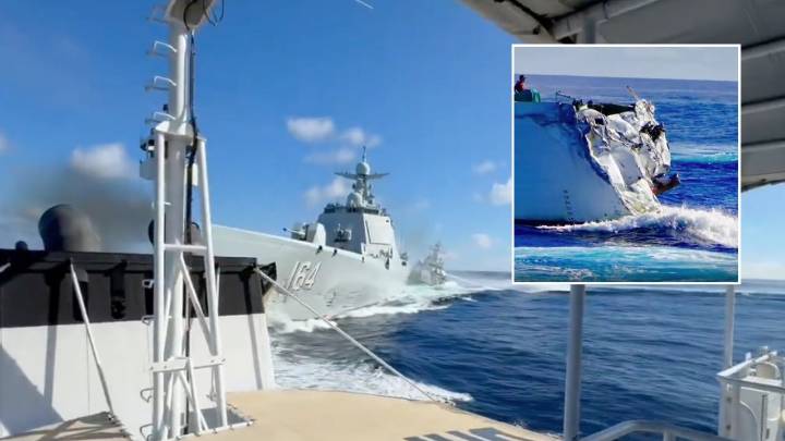WATCH: Chinese Ships Smash Into Each Other in Chase With Philippine Vessel