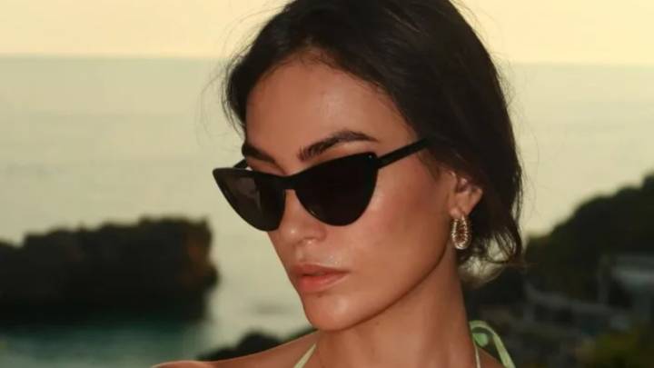 Albanian Laura Woods shows off sideboob and wears see-through top in stunning snaps as fans say 'my goodness'