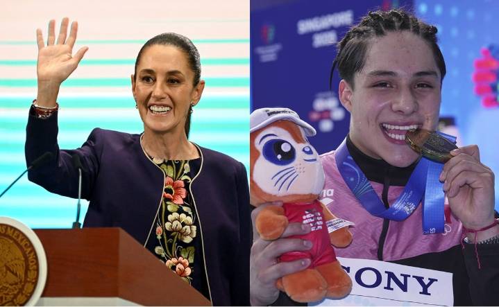 Claudia Sheinbaum felicita a Osmar Olvera; la presidenta le dedica un mensaje al clavadista mexicano