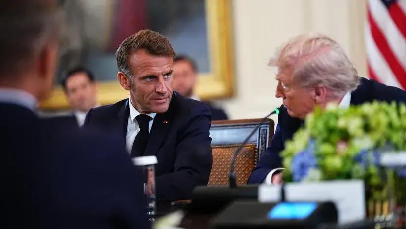 Macron tras cumbre en la Casa Blanca: "Rusia es una amenaza para los europeos" y "una potencia de desestabilización"