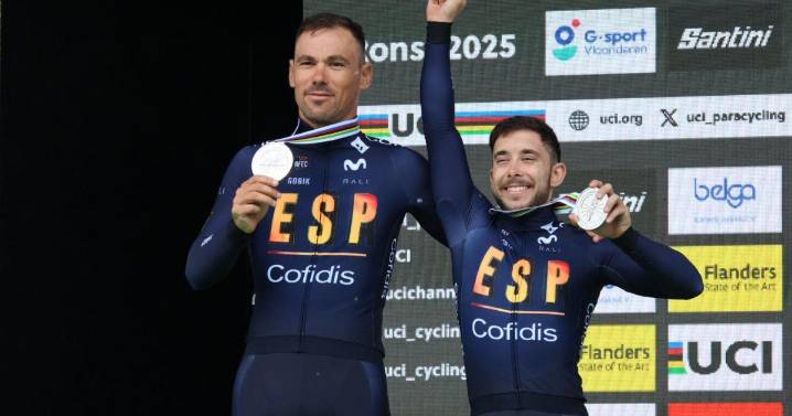 Joan Sansó, subcampeón del mundo de ciclismo adaptado en Bélgica