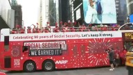 AARP celebrates social security's 90th anniversary with immersive tribute in Times Square, Manhattan