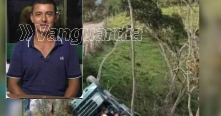 Trágico accidente: conductor murió al caer con su volqueta a un abismo en Santander