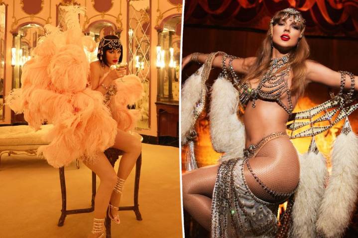 All the details on Taylor Swift's 'The Life of a Showgirl' album artwork outfits
