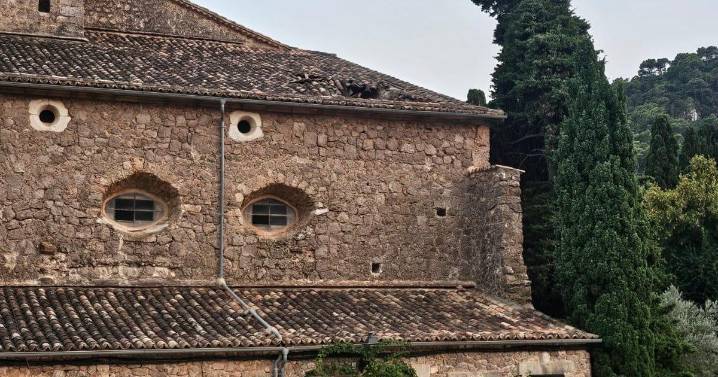 Aparece un importante boquete en el tejado de la Cartoixa de Valldemossa