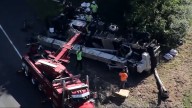 Crane topples on side of I-95 in Sharon, snarling traffic – NBC Boston