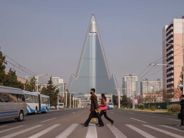 North Korea's tallest building is an abandoned hotel that has never hosted a single guest. Take a look at the 'Hotel of Doom.'
