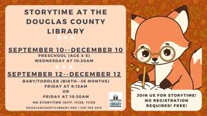 Preschool Storytime at the Douglas County Library!