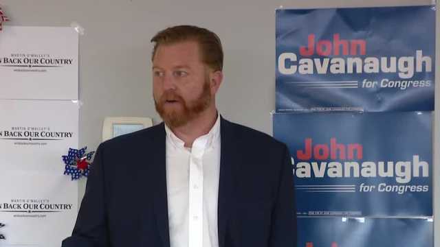 Congressional candidate John Cavanaugh makes his case to voters