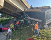 Dump Truck Driver Seriously Hurt In Crash