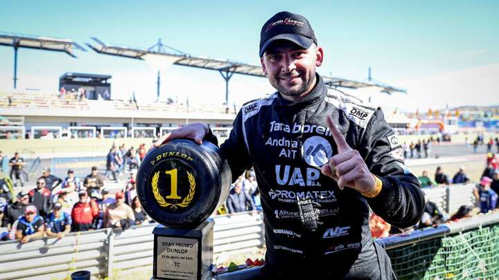 Formó su propio equipo y ganó en una alocada carrera del TC