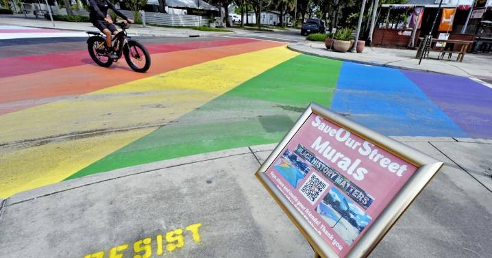 Florida cities race to save rainbow crosswalks as the state's deadlines for removal loom