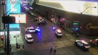 Pedestrian hospitalized in downtown Las Vegas crash