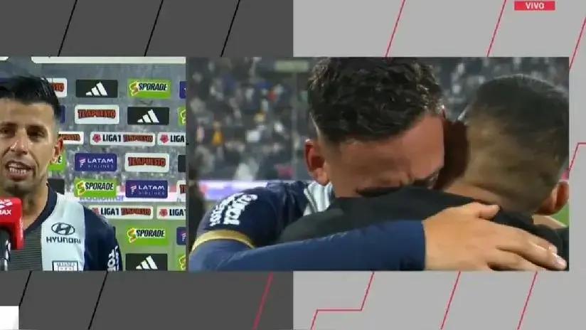 No faltaron las lágrimas: Kevin Quevedo interrumpe entrevista a Erick Noriega y lo consuela por su partida de Alianza Lima