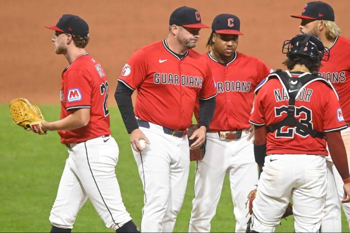 Tanner Bibee's frustration boils over during another miserable showing by Cleveland Guardians