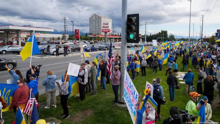 Protestas en Alaska antes de cumbre Trump