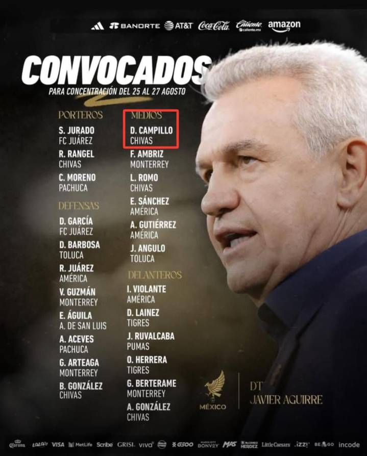 Javier Aguirre sorprende con convocatoria para Selección Mexicana