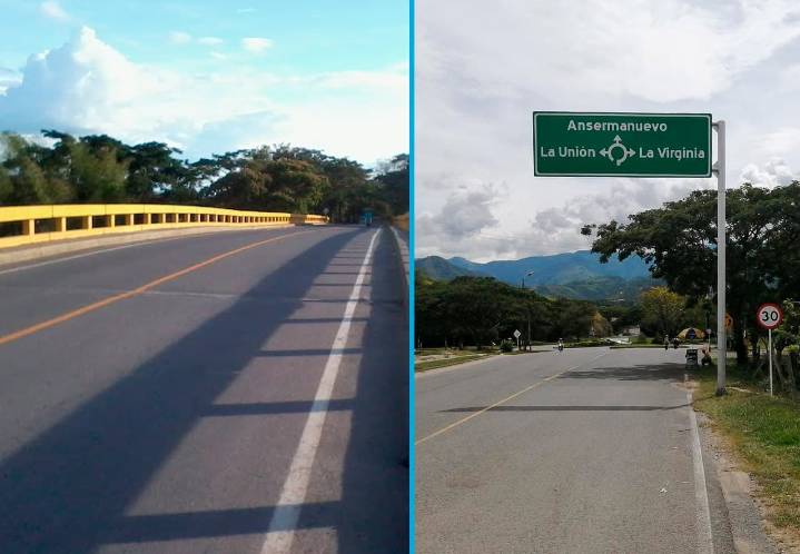 Hombre herido por arma de fuego en la vía Cartago-Ansermanuevo, cerca del puente Anacaro