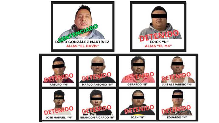 Cae célula “M4” en Edomex; 9 detenidos por extorsión secuestro y homicidio