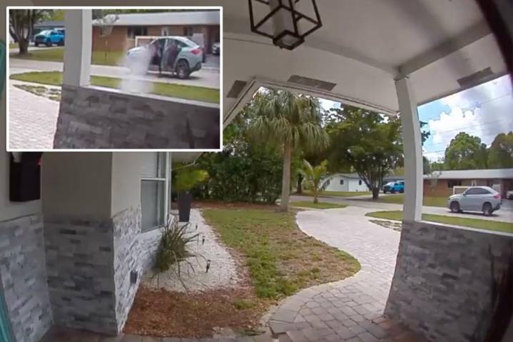 Florida home's doorbell camera captures gunmen opening fire on house in broad daylight