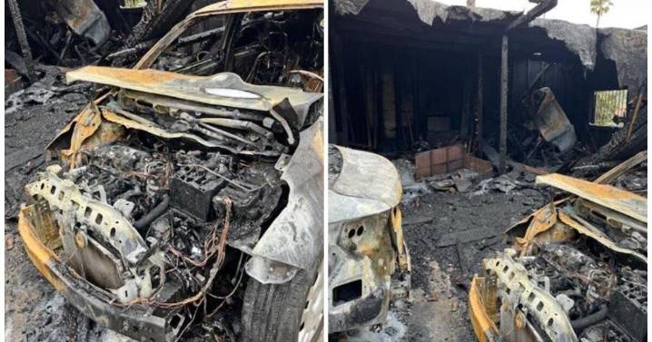 Highland Park fire damages garages, cars