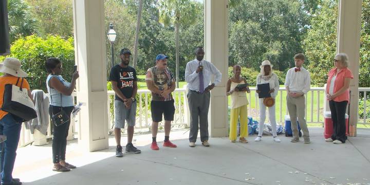 Nonprofit organization gathered to march against youth violence in Charleston