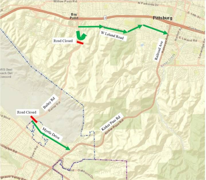 Concord To Fully Close Bailey Road At Night For Paving Work, Sept. 7