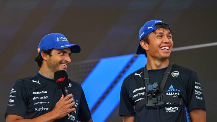 Albon se rinde al trabajo de Carlos Sainz en Williams: "Estamos operando un 200% más rápido con él"