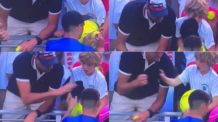 Un hombre roba la gorra que un tenista iba a regalar a un niño tras su victoria en el US Open