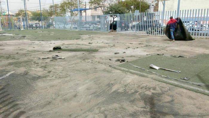Rehabilitan en SC espacios deportivos