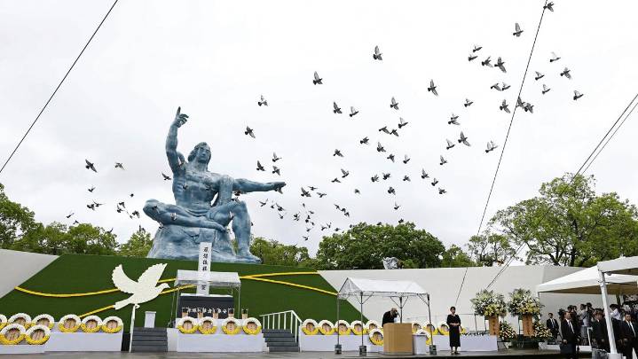 Nagasaki marks 80th A-bomb anniversary as survivors put hopes of nuclear ban in the hands of youth