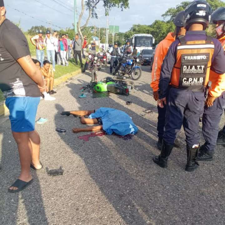 Accidentes de motos en Barquisimeto y Cabudare dejan un fallecido y un herido