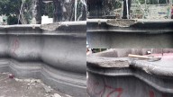 Policía detiene a tres mujeres que dañaron la Fuente de San Miguel a martillazos