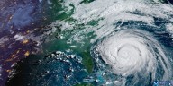 Así se vio el huracán Erin desde el espacio cuando avanzaba hacia Estados Unidos